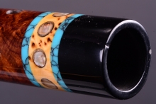Brazilian Rosewood Burl Native American Flute, Minor, Mid G-4, #I31L (8)